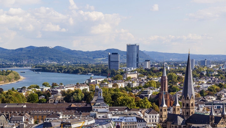 Aerial view of Bonn